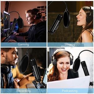 NEW IN BOX - USB Microphone for PC - Podcasts, Gaming, Karaoke, YouTube